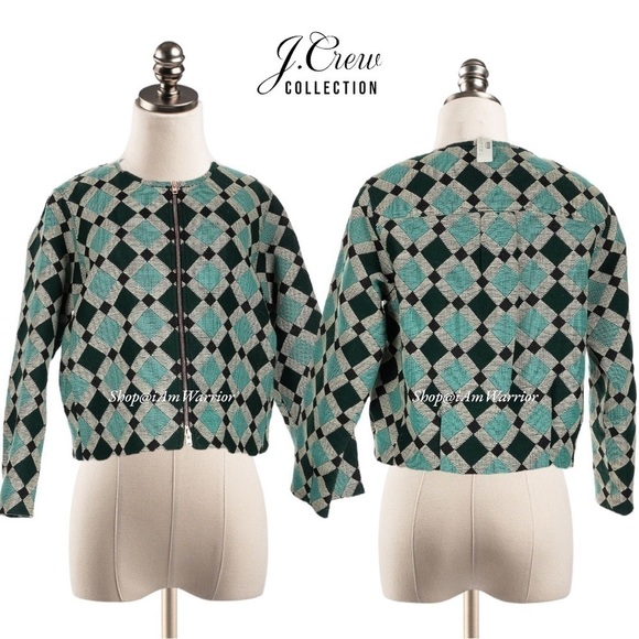 J.Crew Collection NWT jacquard jacket in moroccan diamond tile *shop@iamwarrior - Picture 5 of 12